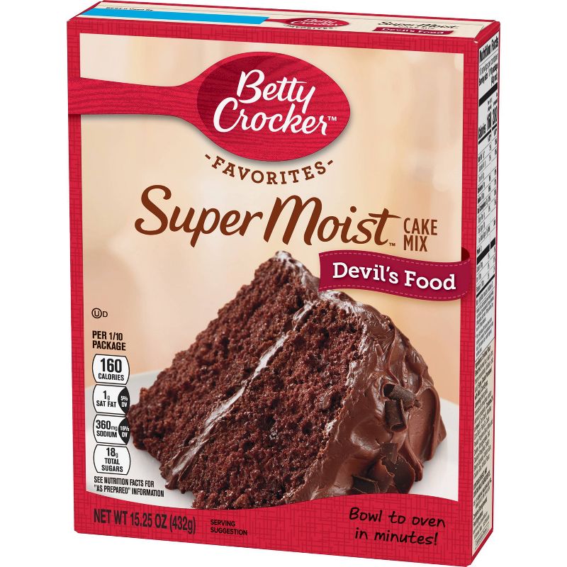 Betty Crocker Supermoist Devil Food Cake Mix - 15.25oz