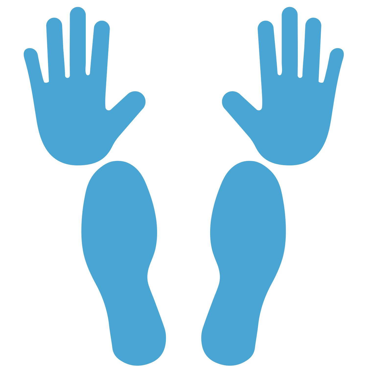 LiteMark Golden Yellow Pat Down Position Guide for Security Checkpoints and Law Enforcement