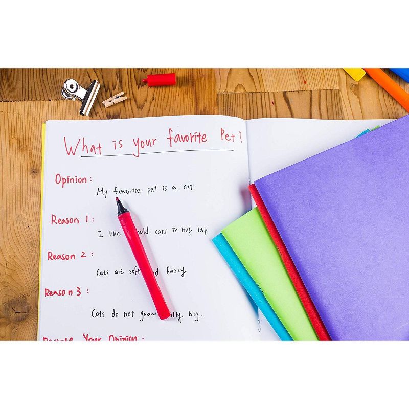 Paper Junkie 12 Pack Blank Notebook Journals for Students (6 Colors, 8.5 x 11 In)