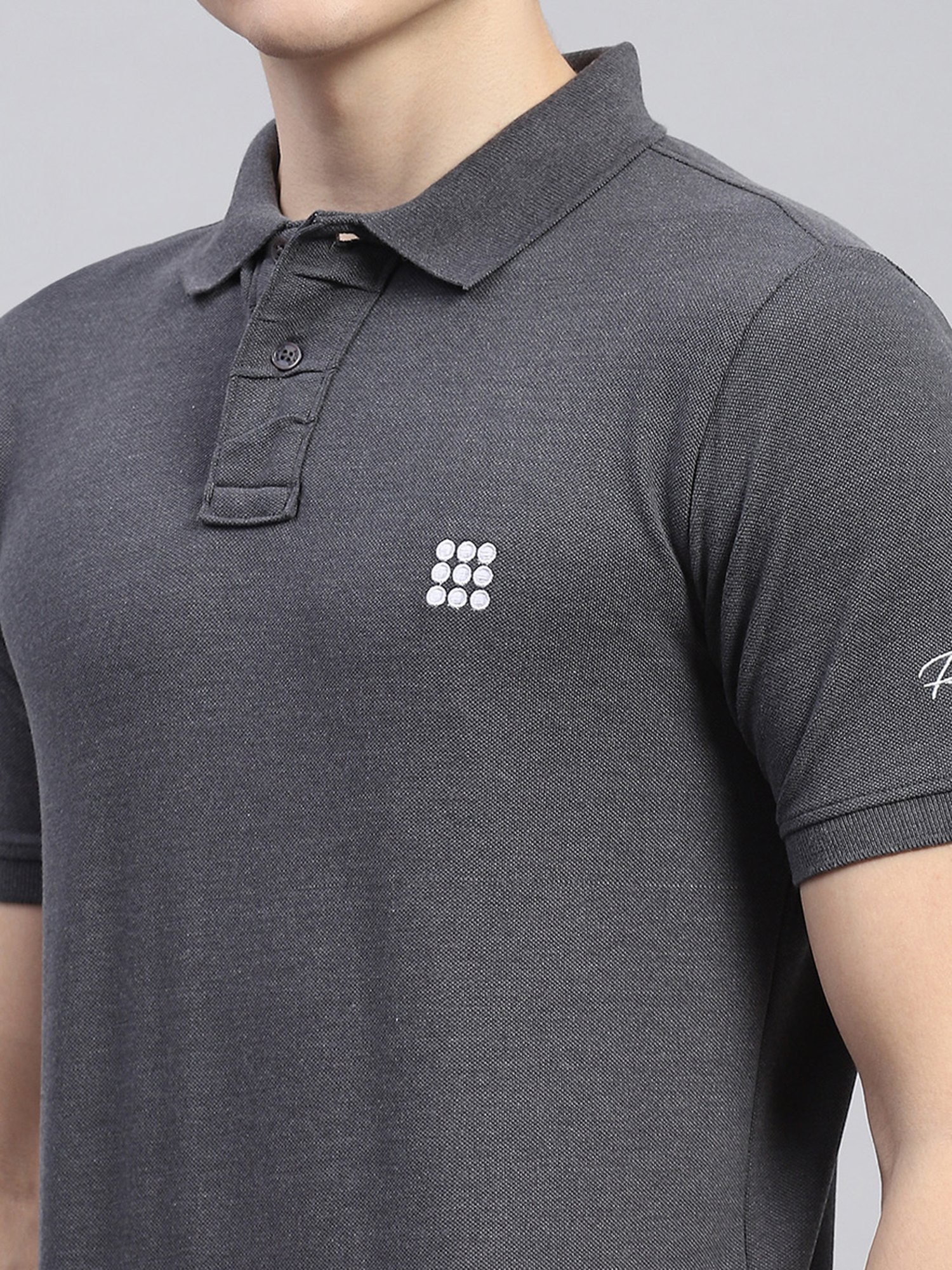 Rock.it Charcoal Smart Fit Polo T-Shirt