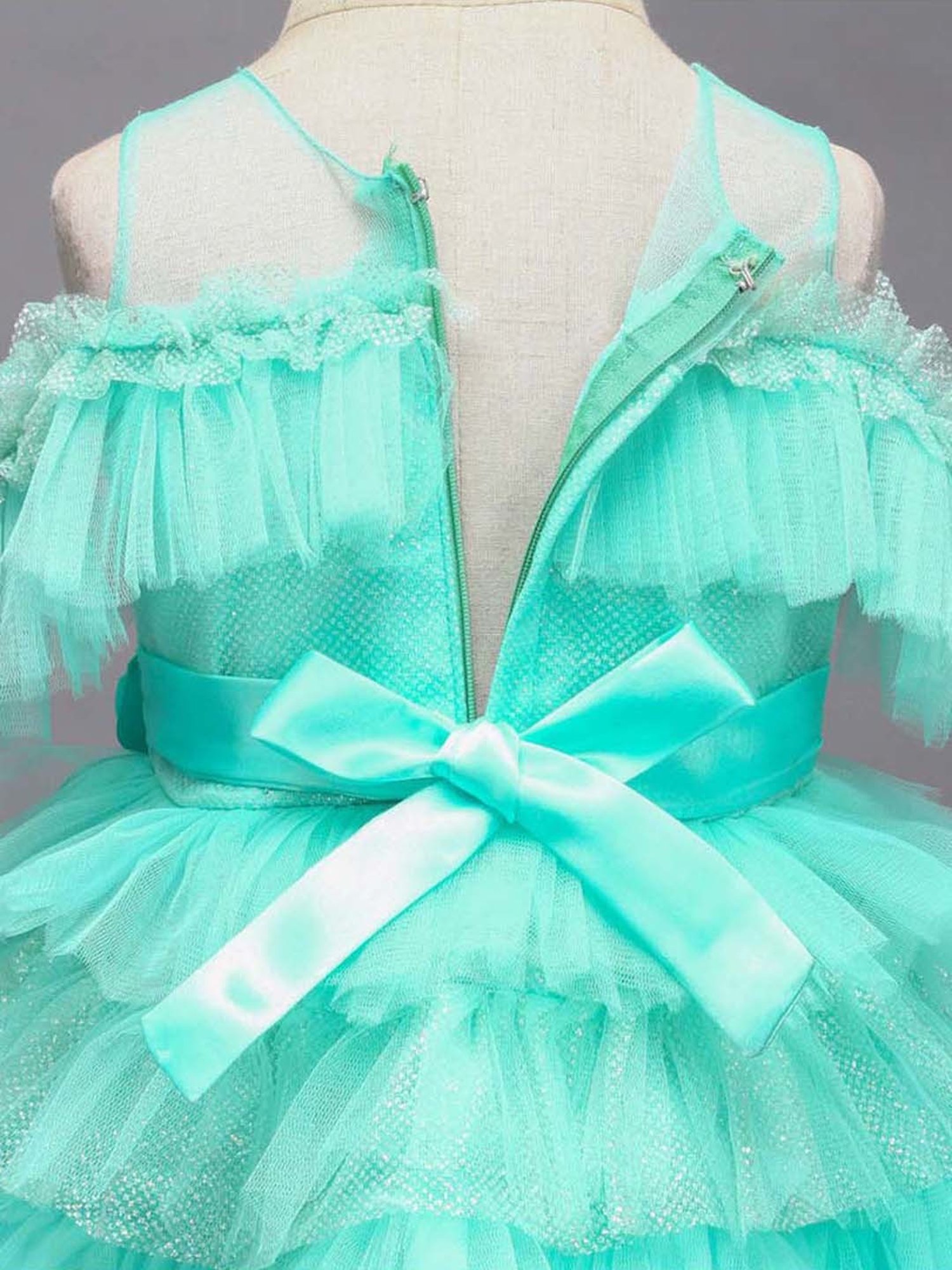 The Magic Wand Kids Blue Applique Dress