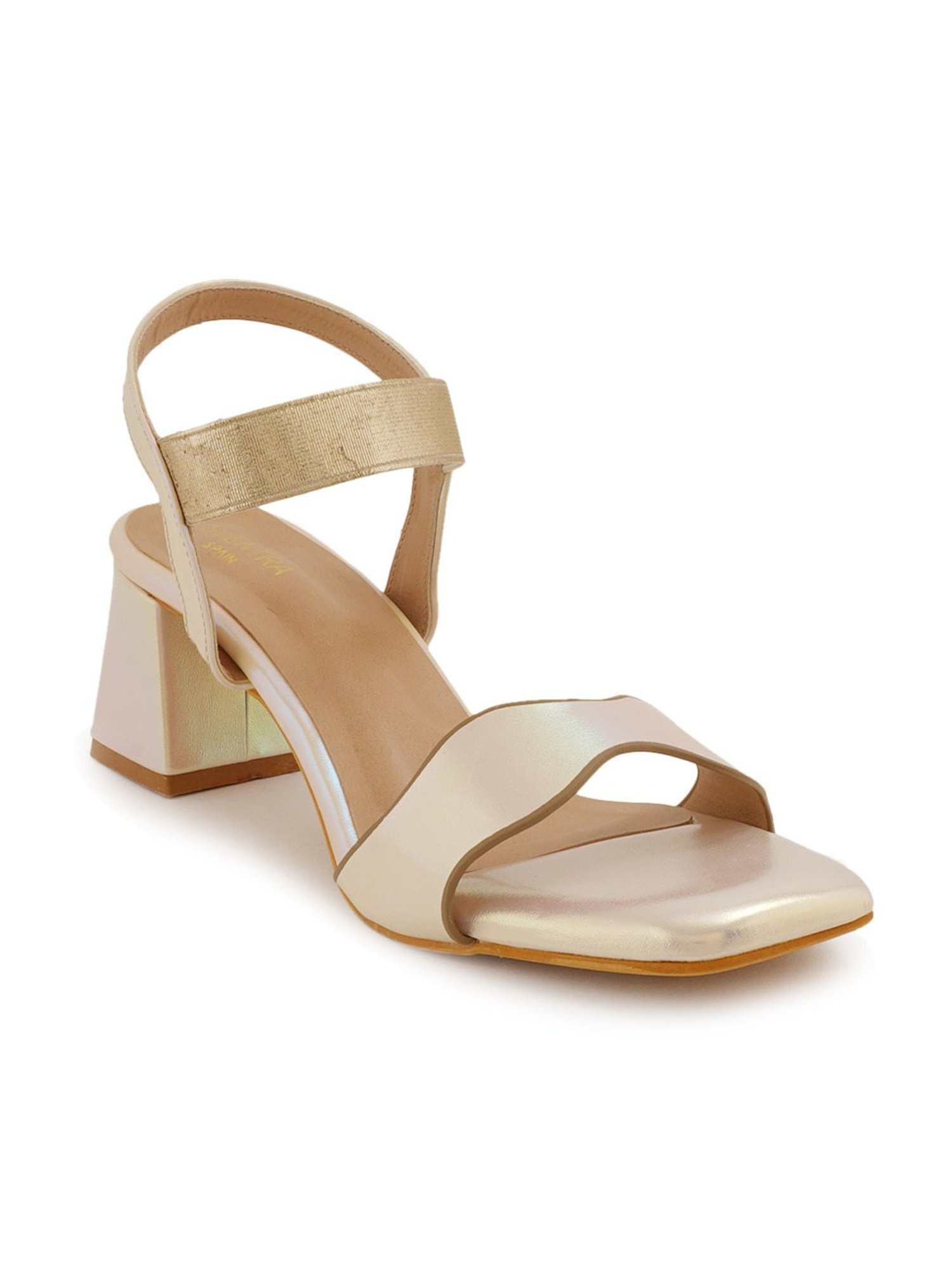 Scentra Women's Mustard Ankle Strap Sandals
