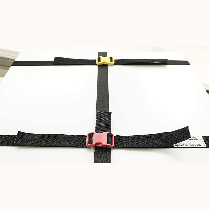 Bodylastics Ultra Anchor Door Attachment with 25 Durable Connectors for Anti Snap Resistance Bands Strength Training on Any Standard Door, Black