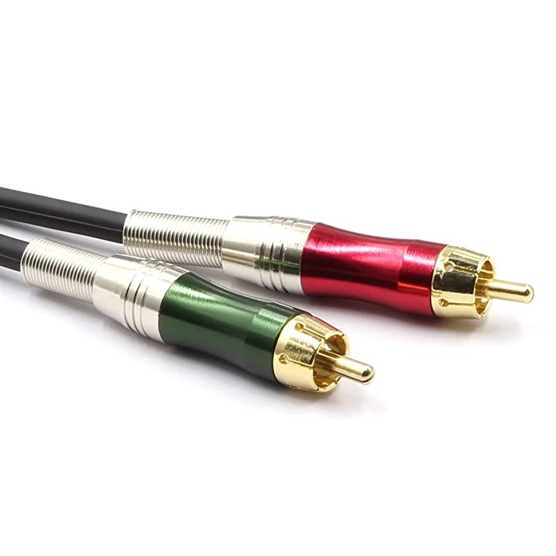 2Male to 2Male RCA Audio Cable 15Feet 10Pack