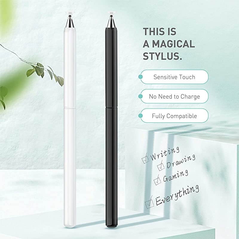 for iPad Universal High Sensitive Precision Capacitive Disc Tip Touch Screen Pen for iPhoneiPadProSamsungGalaxyTabletKindleiWatchNintendo Switch