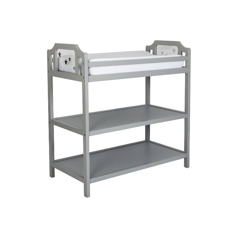 Hankel Changing Table - Pure White and Weathered Oak - South Shore