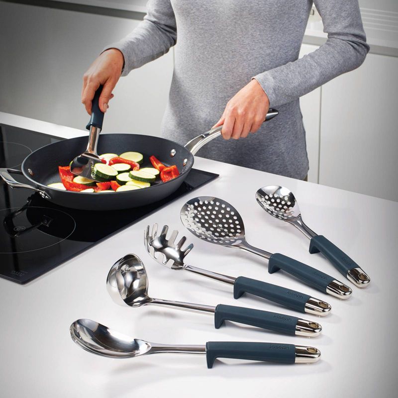 Joseph Joseph 6pc Stainless Steel 100 Collection  Rotating Kitchen Utensil Set
