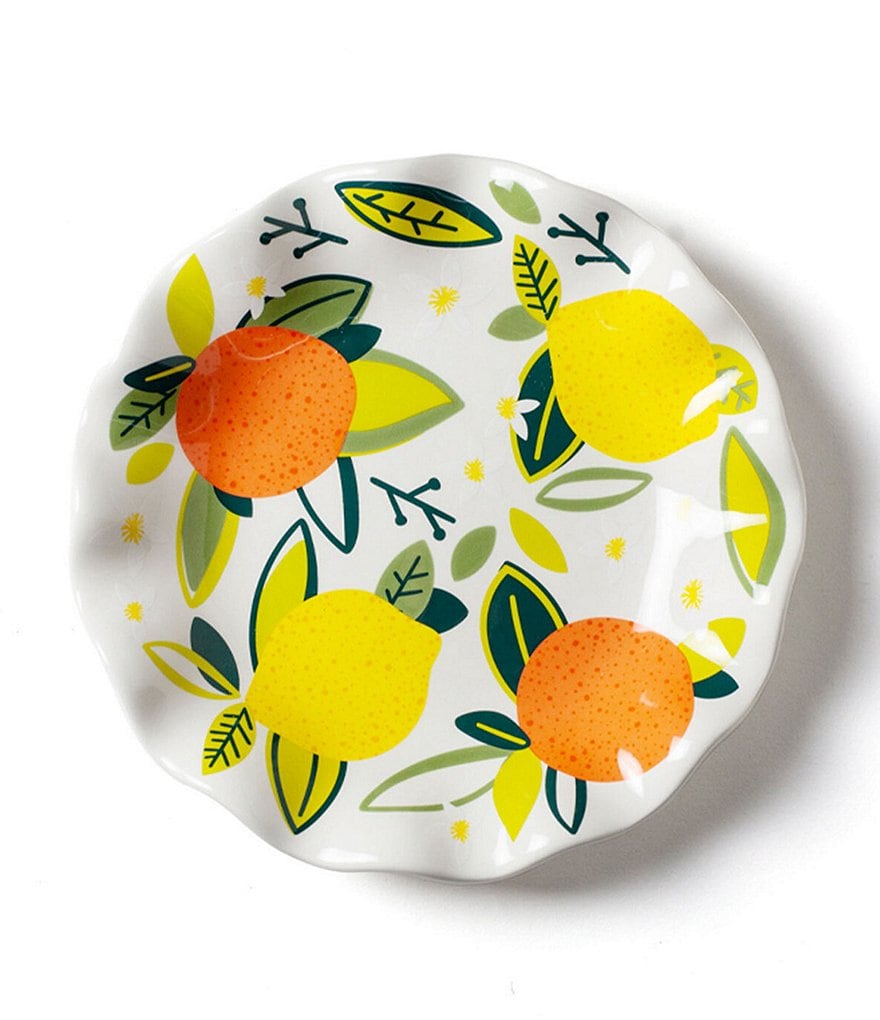 Coton Colors Citrus Ruffle 8#double; Salad Plate