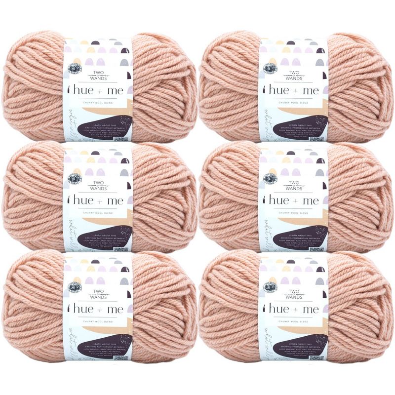 6pk Hue + Me Yarn Rosewater  - Lion Brand Yarn