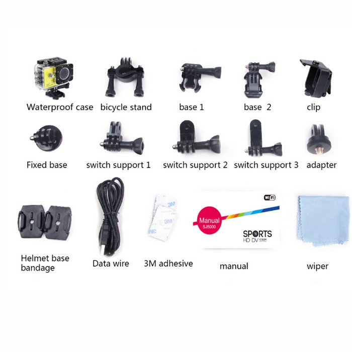 Original SJCAM SJ5000 WIFI 2 Inch Screen 1080P Sports Video Camcorder Waterproof Action HD 14MP Camera