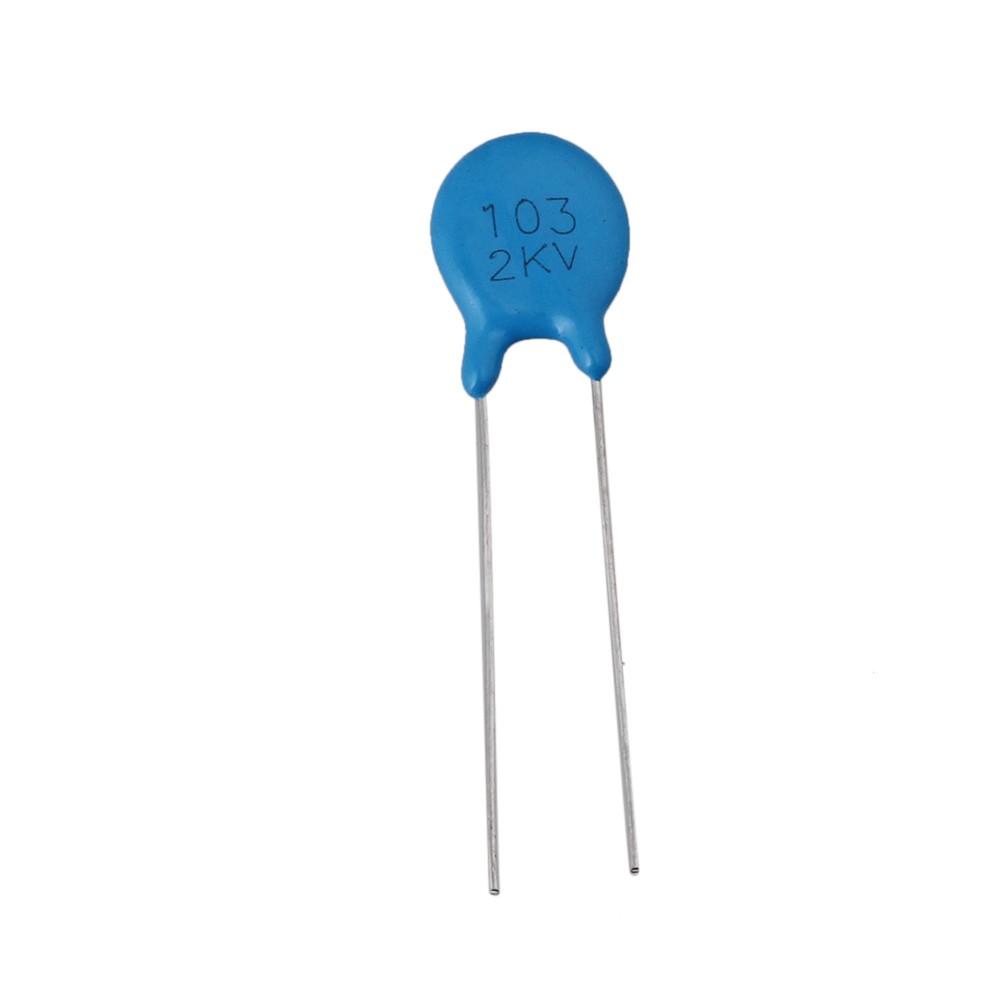 100 PCS New 10nF 2KV 103M High Voltage Disc Ceramic Capacitor 2000V Blue