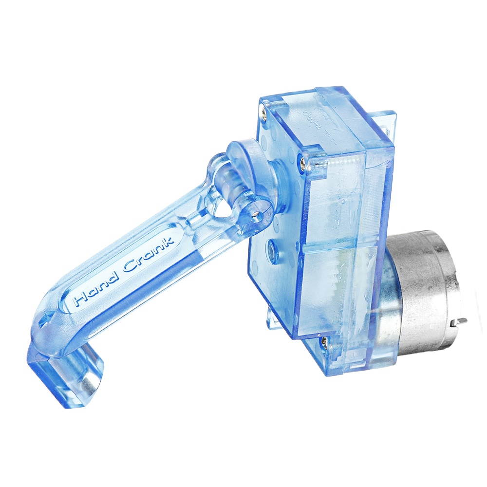 5Set Emergency Hand-cranked Dynamotor Charger Portable Hand-cranked Generator 3V 5V for Diy Electronic Production with  Clip Lines