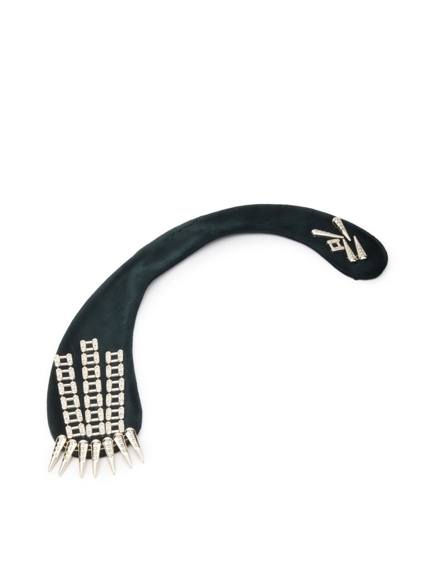 Odette Green Fabric Embellished Collar