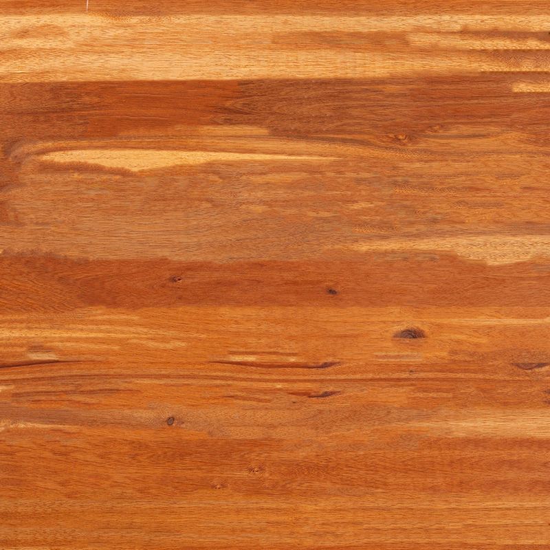 Wood Outdoor Bench in Natural Brown-Pemberly Row