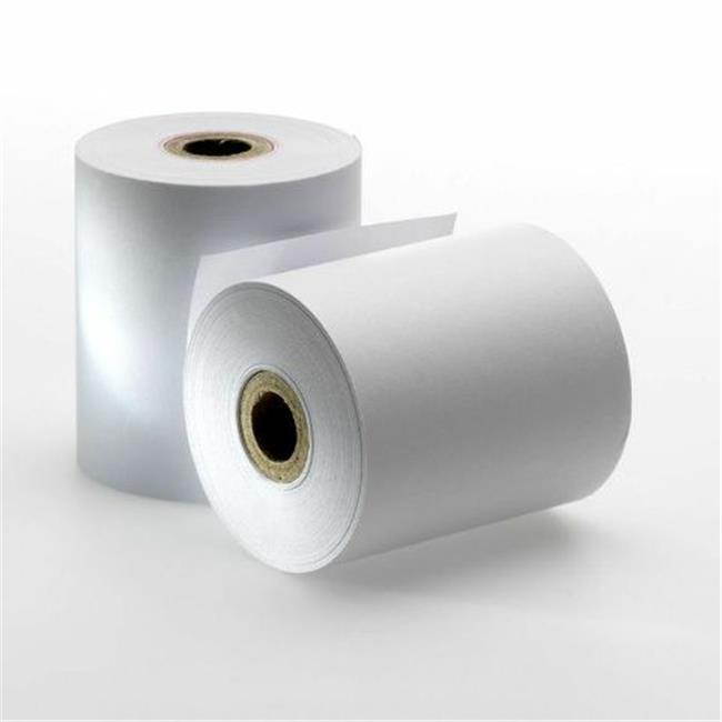 NCR 1-Ply White Bond Paper Rolls  2 1/4 in. x 150 ft., 100/case,  w. Free Delivery for NCR 450, 482 Financial Proof, 773, 2105, 7218, 7740 Encoder, 94-1 AMOD, MA186, MA85.