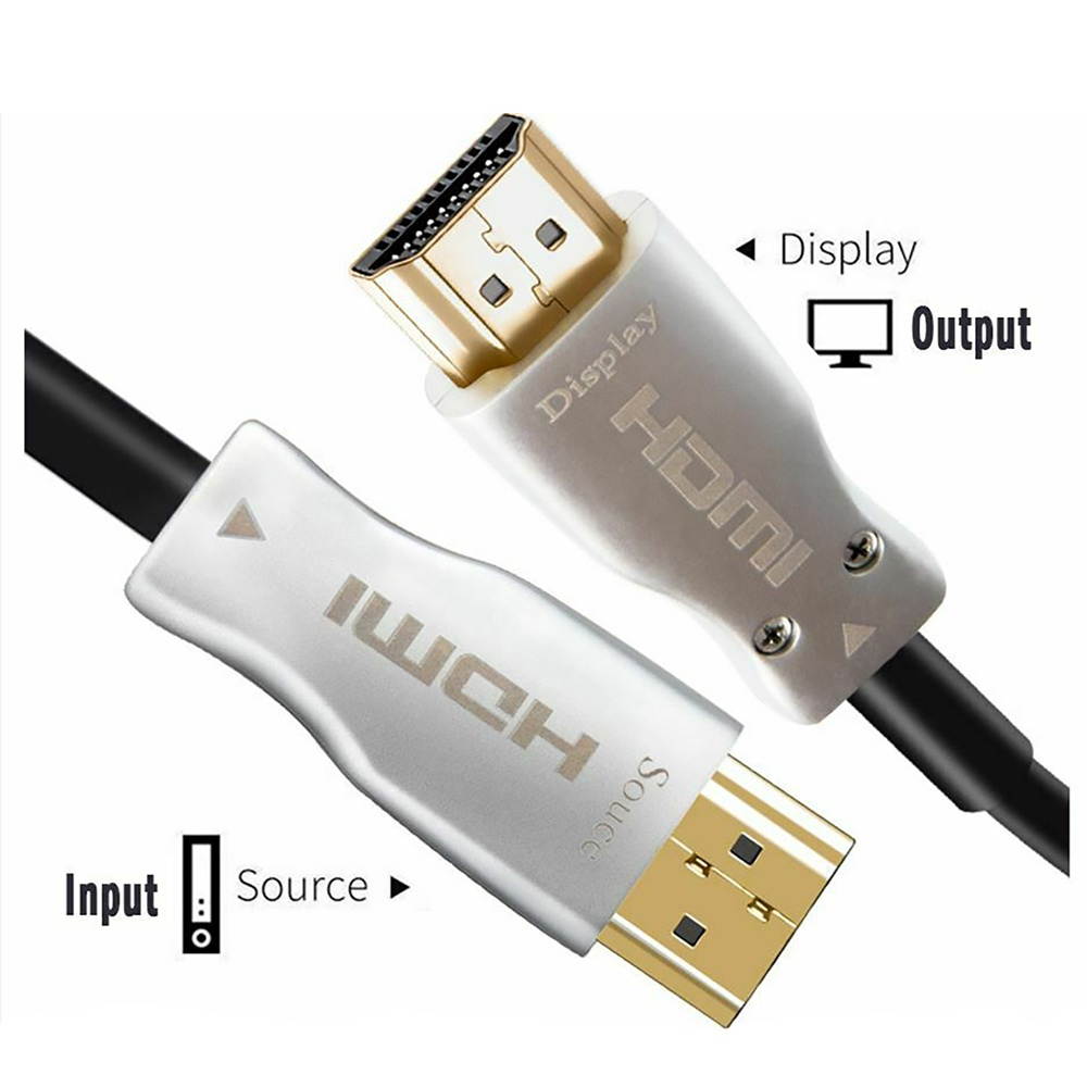 SatelliteSale Active High-Speed Optical HDMI 2.0 Cable, 4K, HDMI Cord 50-Feet