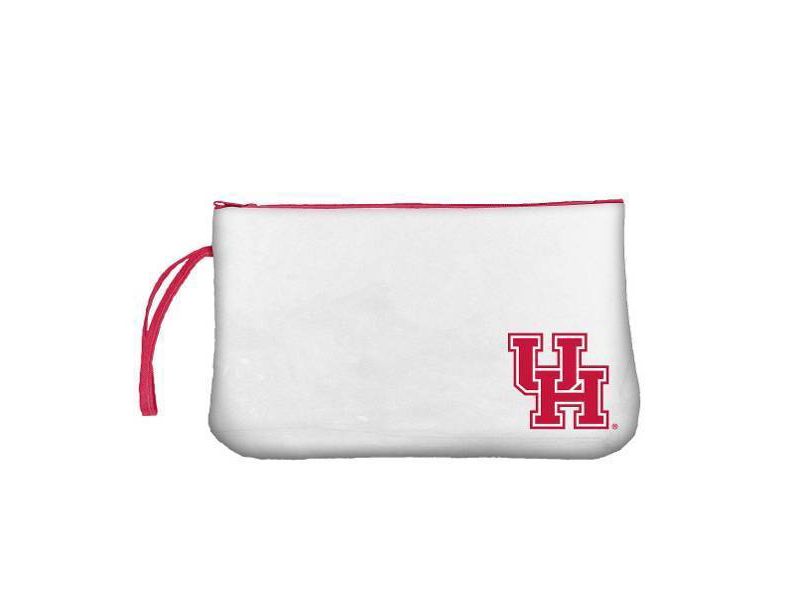 NCAA Houston Cougars Clear Zip Closure Wristlet