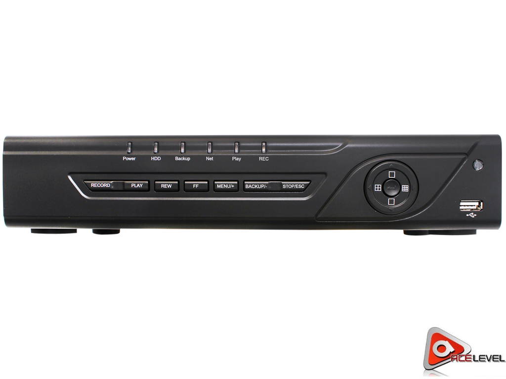 Acelevel 4 Channel Hybrid DVR - 2 Channel NVR 960/720/1080P Video Input