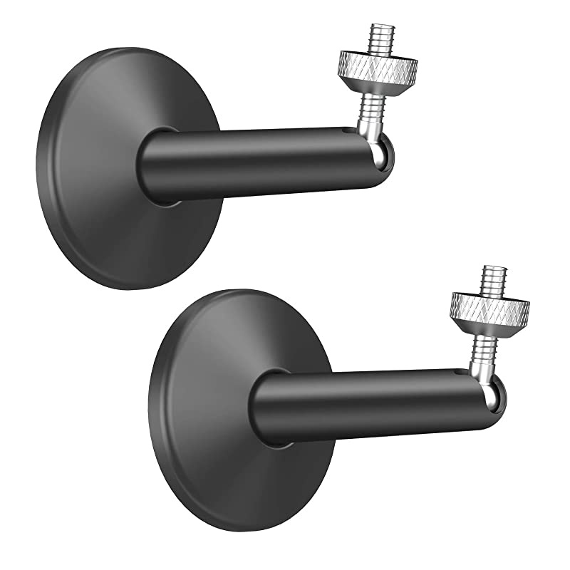 Oculus Rift Sensor Mount  Adjustable Aluminium Alloy CeilingWall Mount for Oculus Sensor Valve IndexVive Base Station Arlo and Other Camera Models with 14 Inch Thread 2 Pack Black