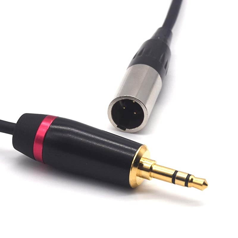 Mini XLR Male to XLR Female Plug Microphone Cable for Blackmagic Pocket 4K Camera Video Assist 4K Mini XLR 3 Pin Pro Lapel Audio Cable 5FT15M
