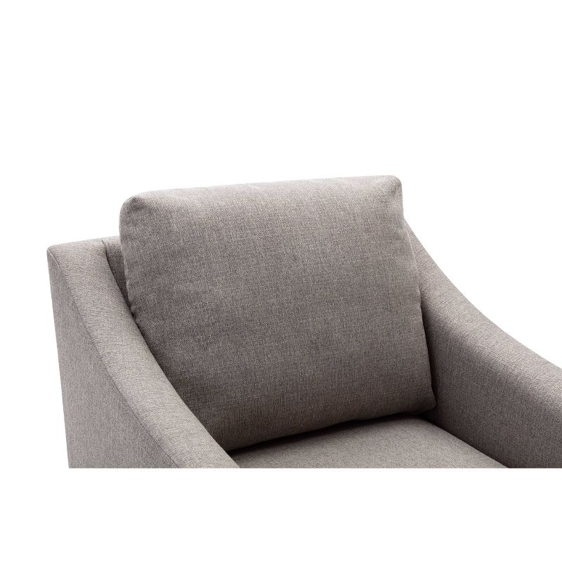 Swoop Arm Swivel Club Chair Gray - WOVENBYRD