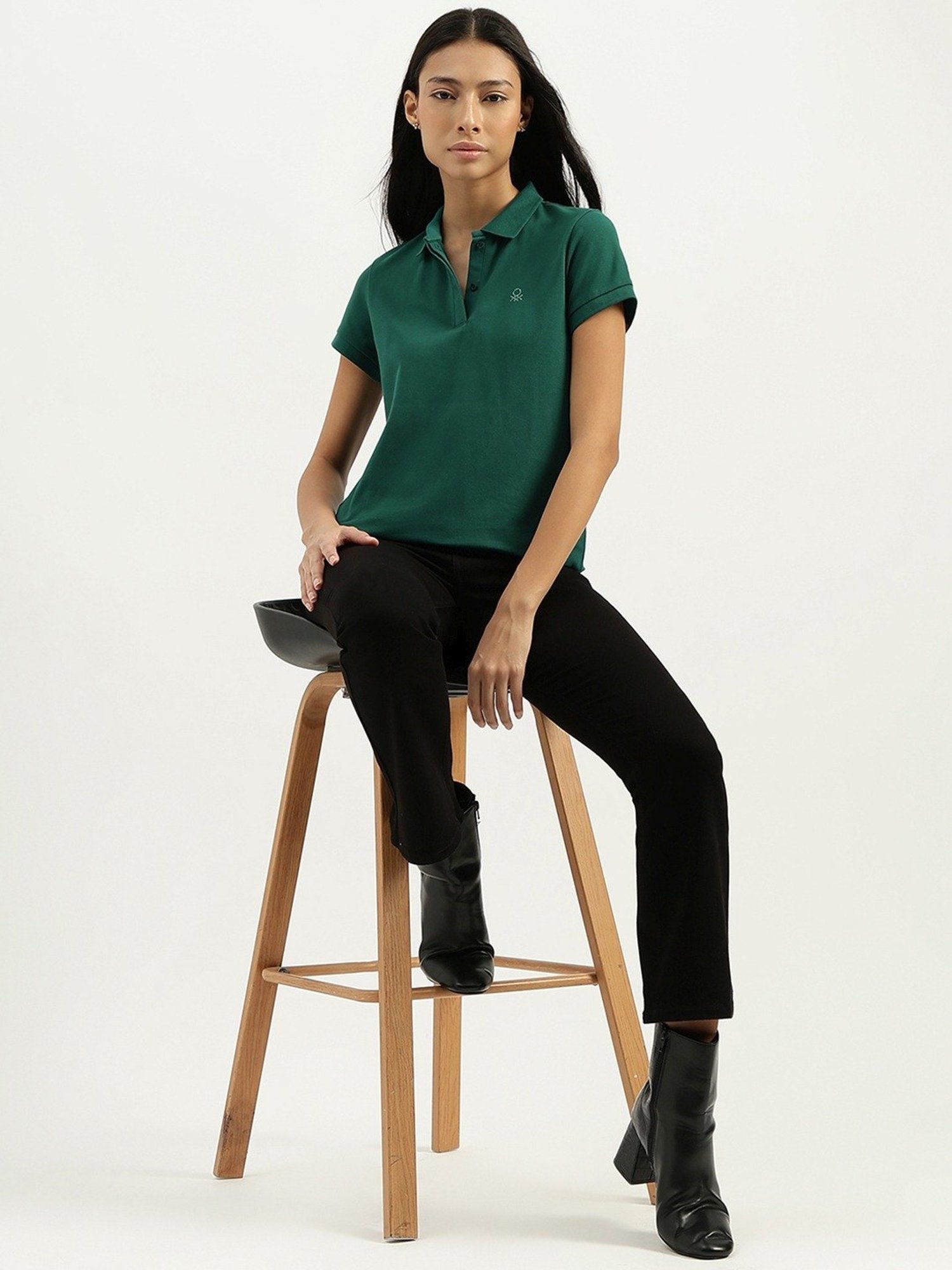 United Colors of Benetton Green Regular Fit T-Shirt