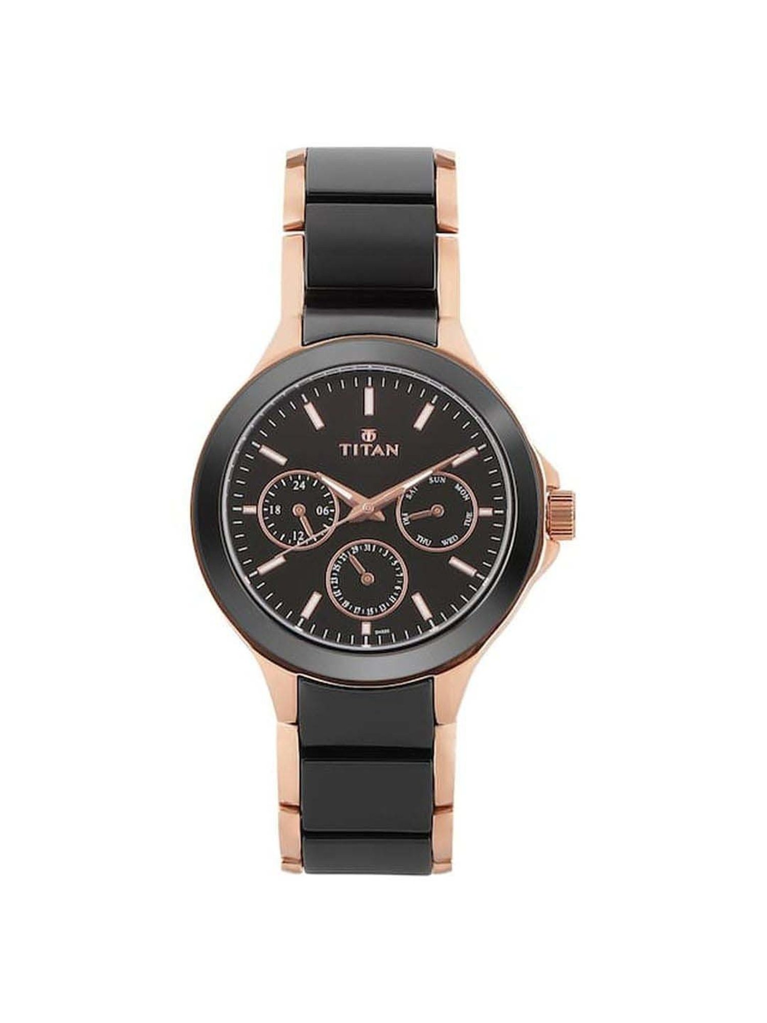 Titan NR90089KD02 Ceramics Analog Watch for Men