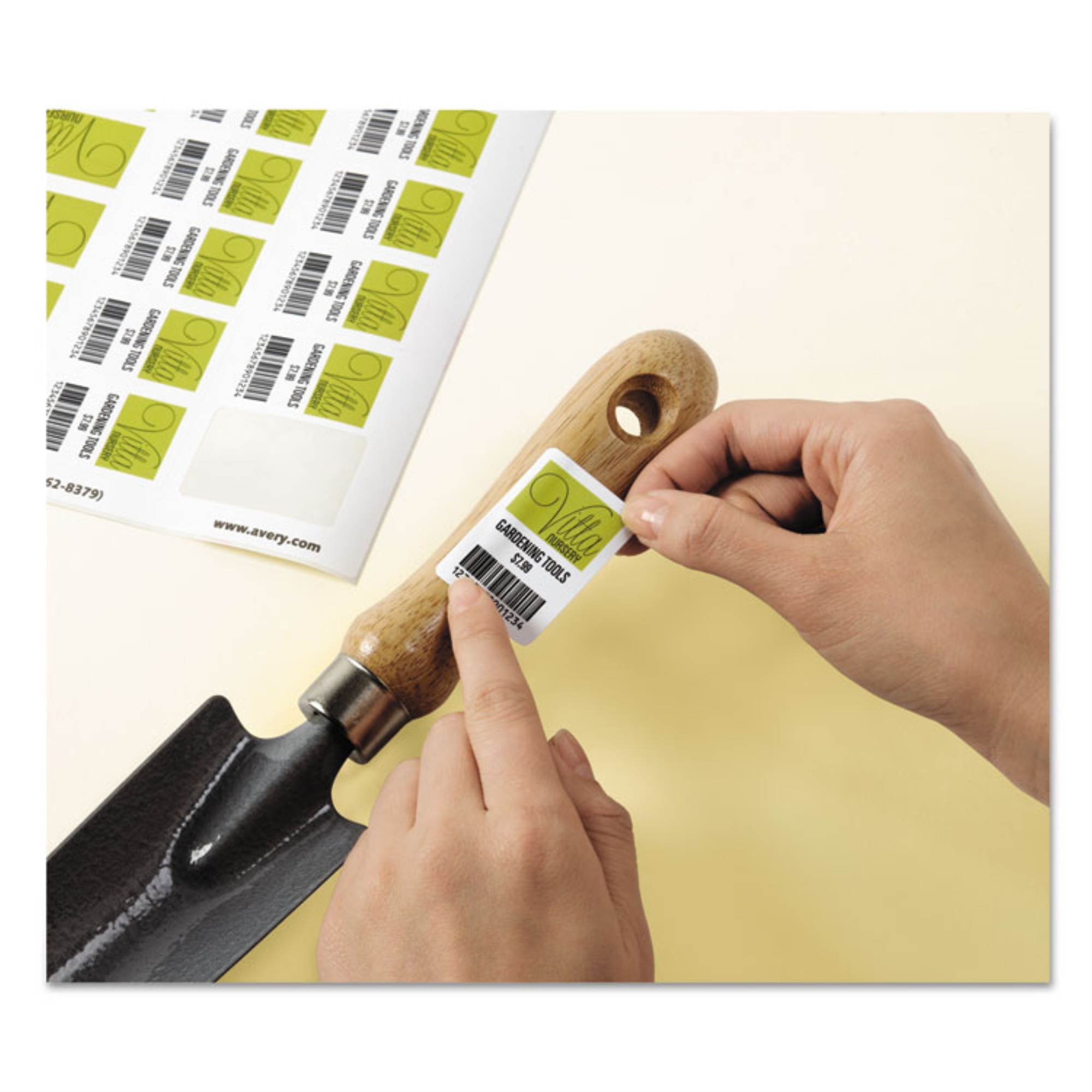 Avery Removable Durable White Rectangle Labels with Sure Feed&bdquo;&cent; Technology ,LABEL,1.25X1.75,TB256,GWH