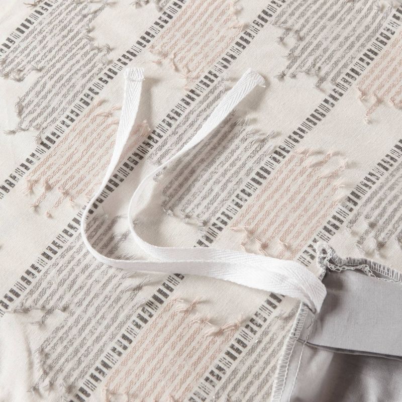 King Oakdale Duvet Cover Set Gray - Stone Cottage