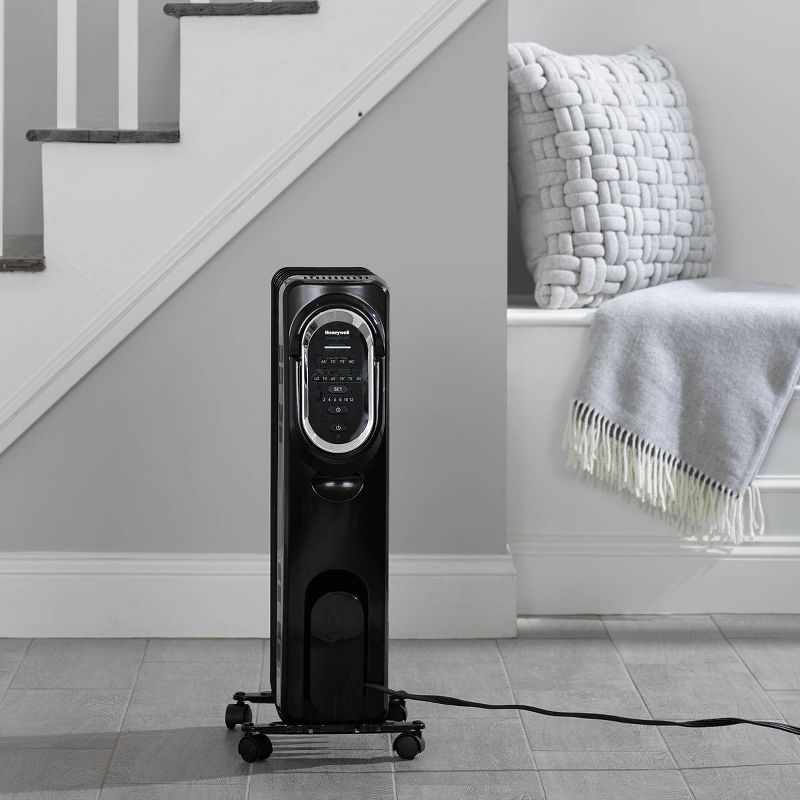 Honeywell Energy Smart Electric Radiator Heater Black