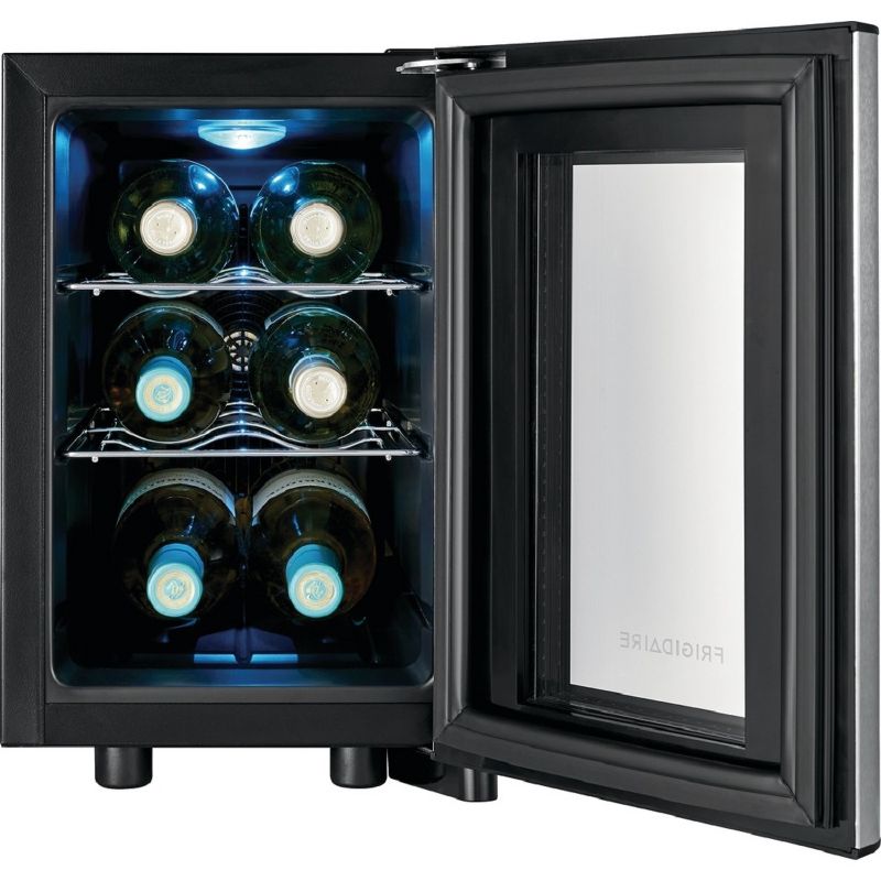 Frigidaire 6 Bottle Stainless Steel Wine Cooler Black - FFWC0622US