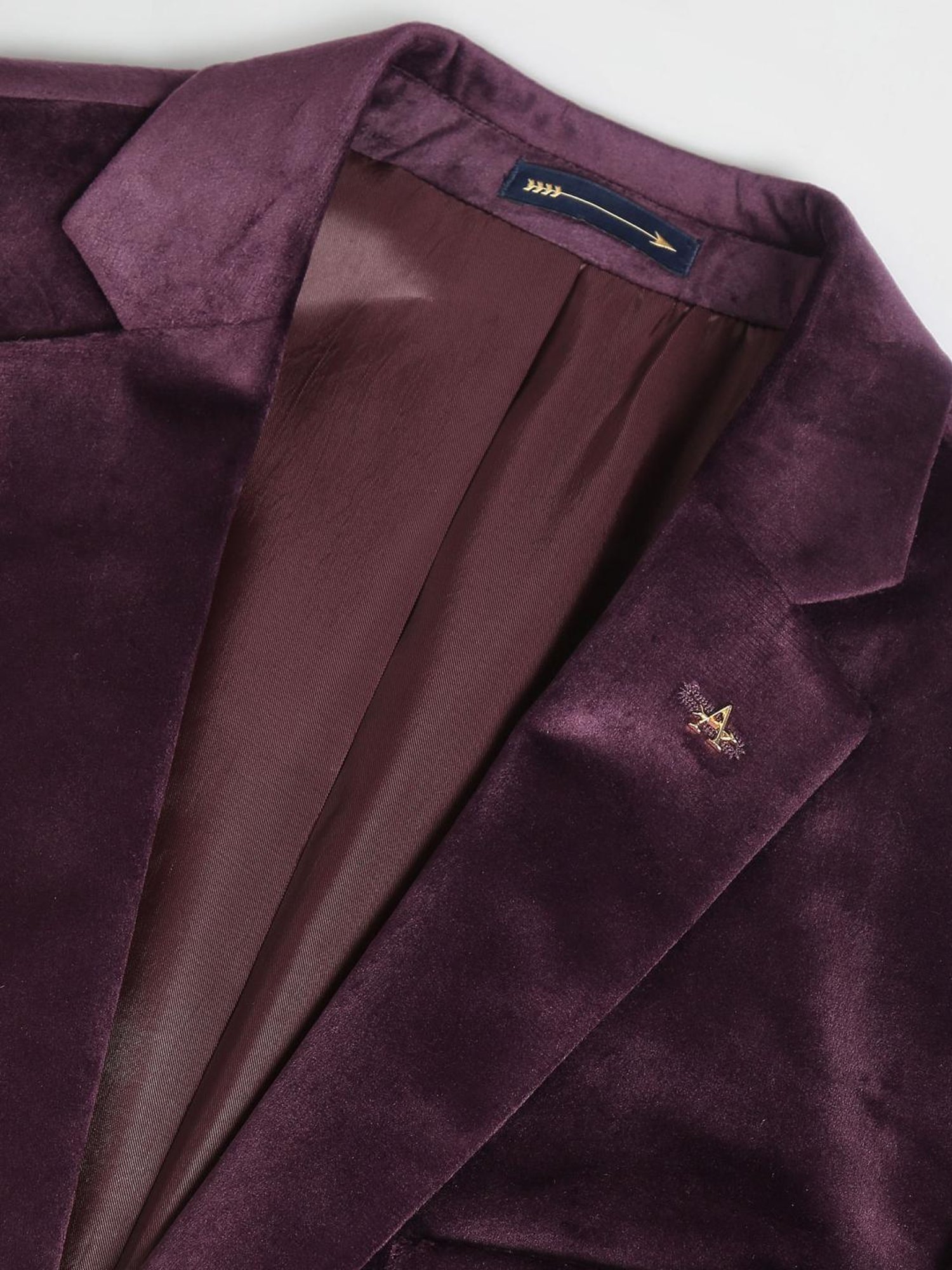Arrow Maroon Regular Fit Blazer