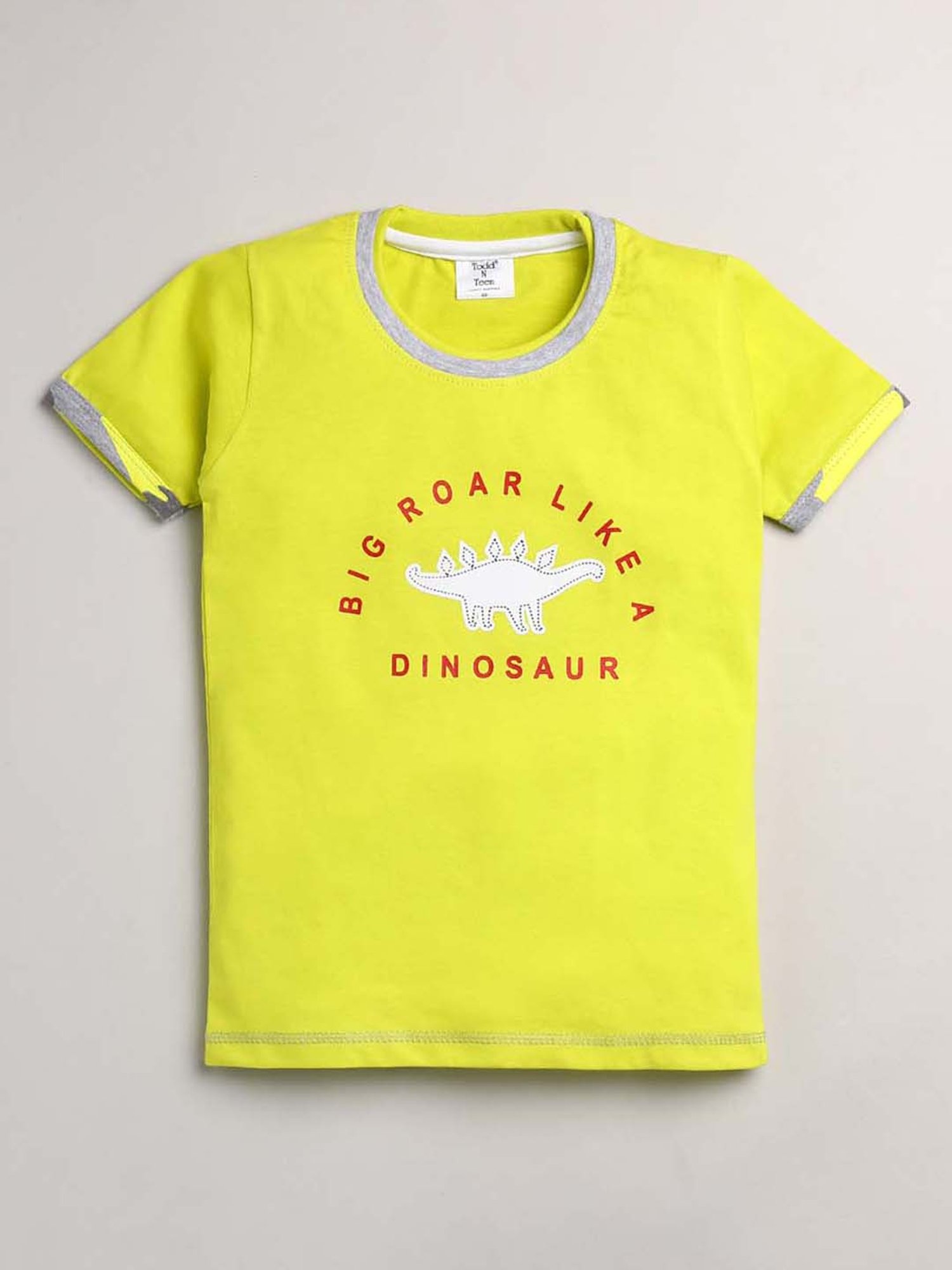 Todd N Teen Kids Navy Cotton Printed T-Shirt & Bermuda