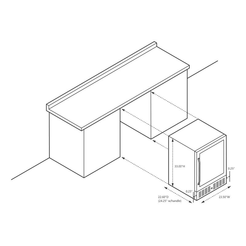 NewAir 177 Can Beverage Cooler - Stainless Steel ABR-1770