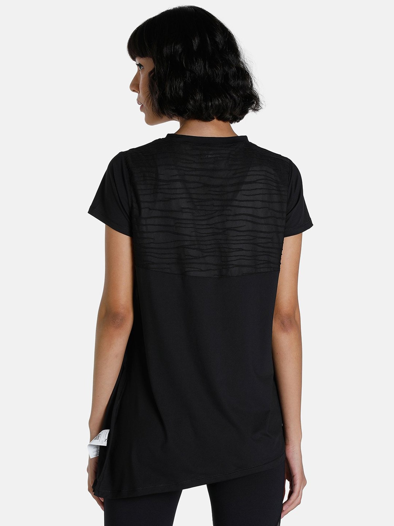 Puma Maternity Black Regular Fit T-Shirt