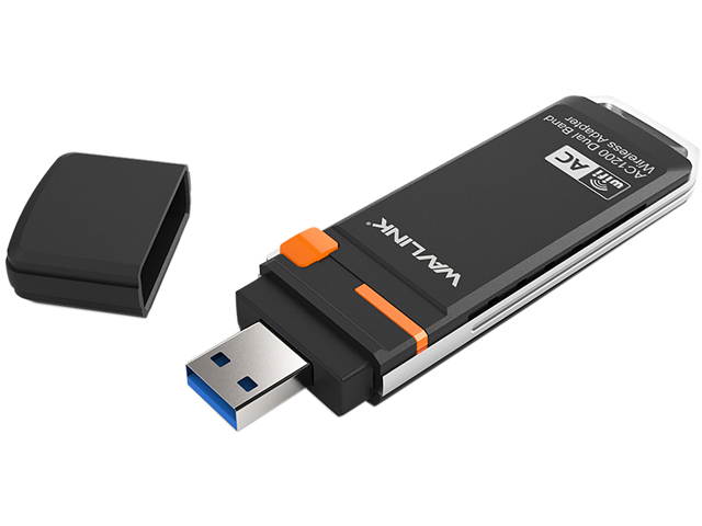 Wavlink AC600 USB Wifi Adapter, 600Mbps Dual Band Wireless Adapter, 802.11ac, High Gain 3dbi Antenna Network Adapter, 2.4G/150Mbps + 5G/433Mbps For PC, Windows XP/Vista/7/8/8.1/10 (32/64bits) MAC OS