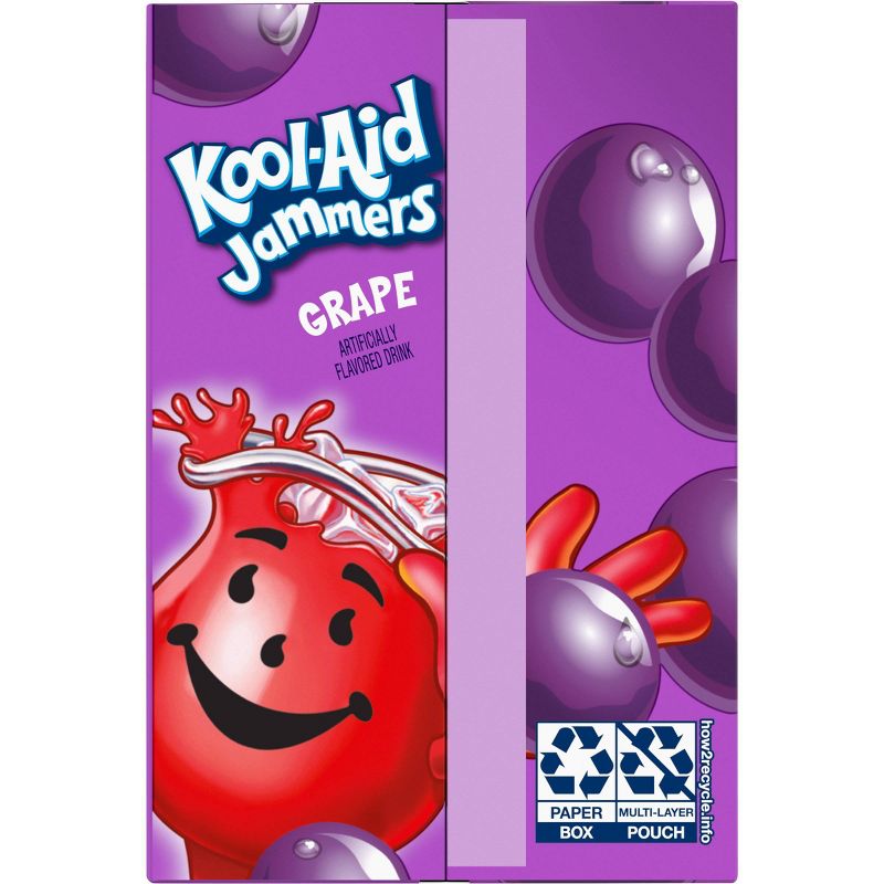 Kool-Aid Jammers Grape Juice Drinks - 10pk/6 fl oz Pouches