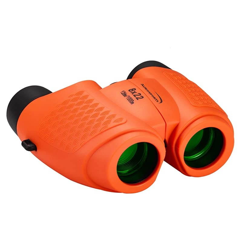 Kids Binoculars Auto Focus, Gifts for 4-8 Year Old Girls Boys,5-13 Year Old Top Boys Girls Toys for Kids Teen Children Birthday Gifts Orange