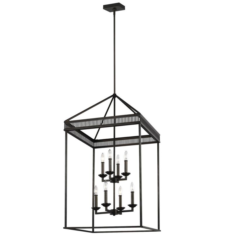 Generation Lighting Woodruff 8 light Antique Bronze Chandelier F3277/8ANBZ