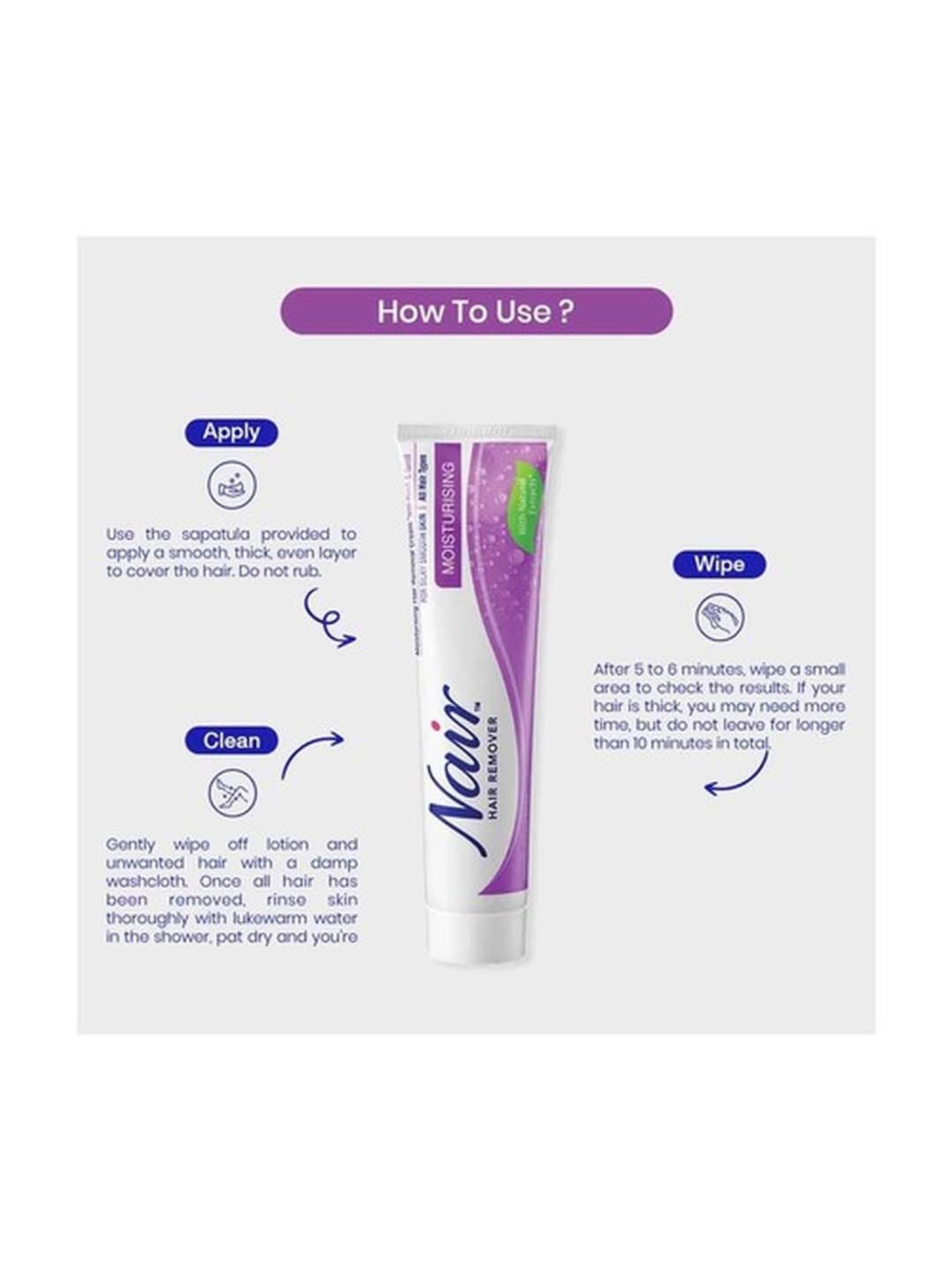 NAIR Hair Remover Moisturizing Hair Removal Cream - 110 gm