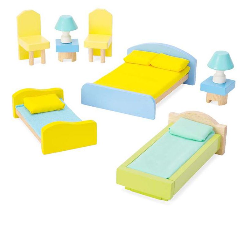 HearthSong - Imagine My Place Three-story Wooden Dollhouse-Go-Round