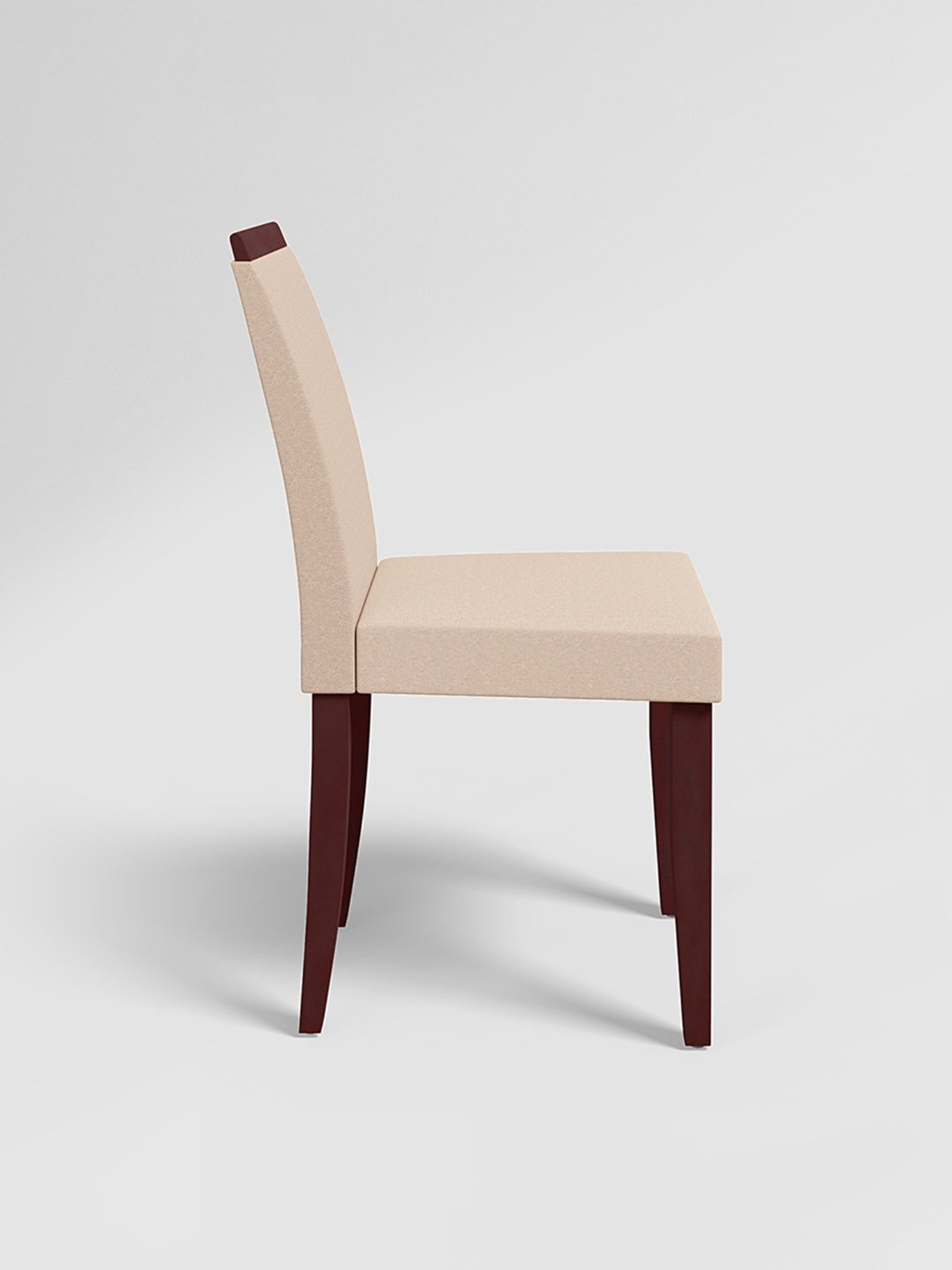 Durian Elanor Modern Brown & Beige Premium Leatherette Dining Chair
