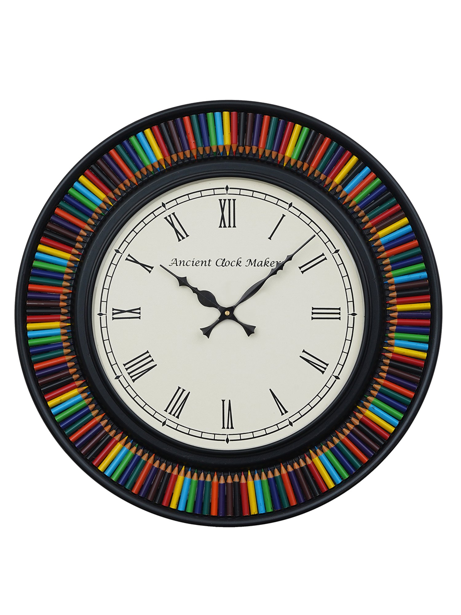 Braun Black Classic Large Analog Wall Clock With Silent Sweep Movement