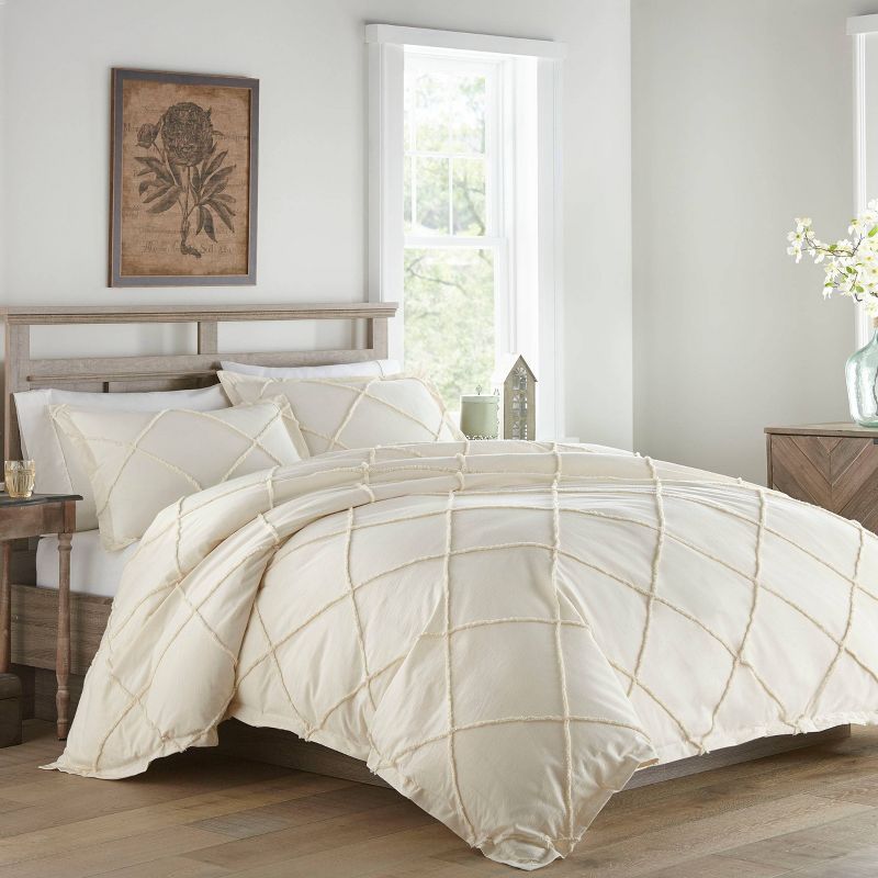 Stone Cottage Thea Natural Duvet Cover Set, Twin