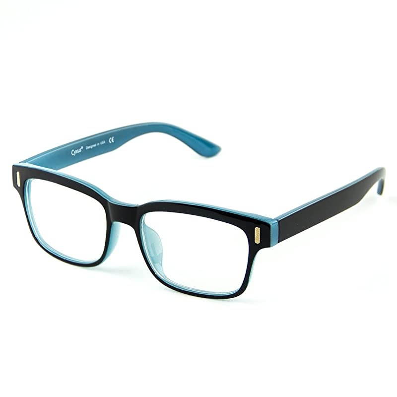 Blue Light Blocking Computer Glasses Retro Clear Lens Eyeglasses Frame