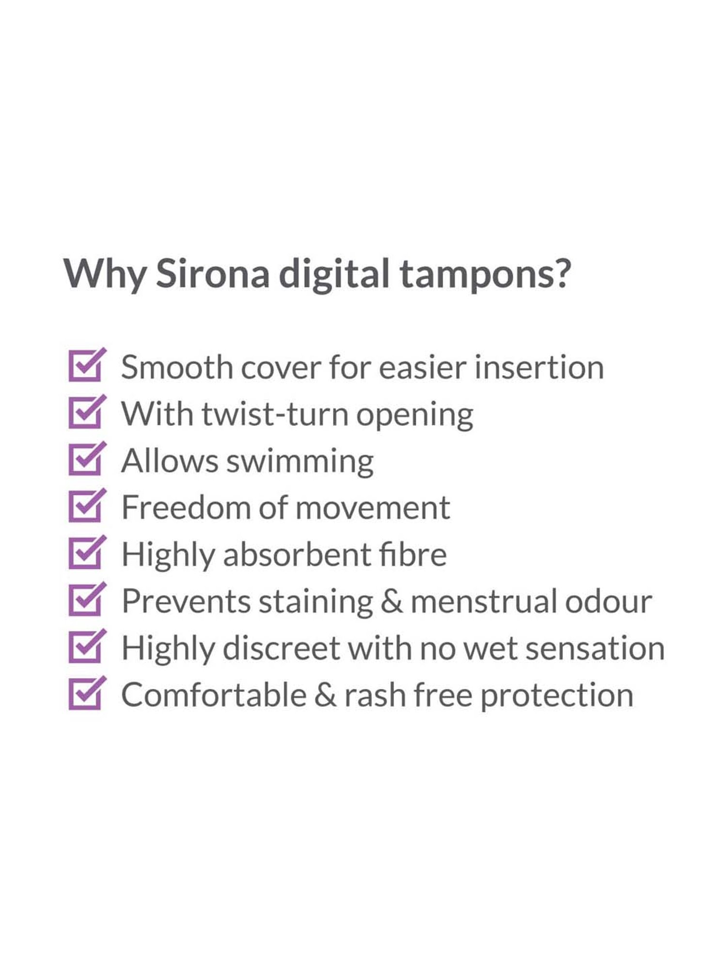 Sirona Digital Tampon - Medium Flow - 12 Pcs