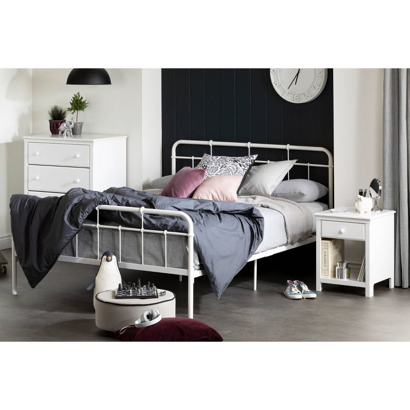 Bella Kids' 3 Drawer Dresser with Cubbies White - Room & Joy