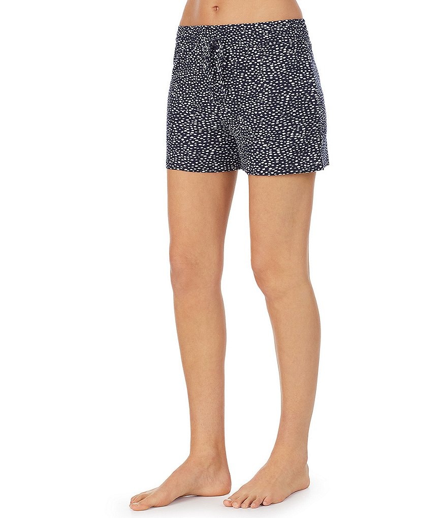 iRelax Pebble Dot Print Terry Knit Pajama Short