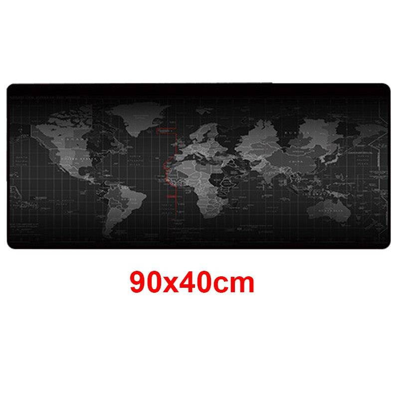 Extra Large Mouse Pad Old World Map Gaming Mousepad Anti-slip Natural Rubber Gaming Mouse Mat with Locking Edge