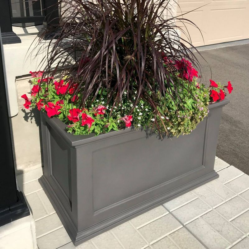 20" x 36" Fairfield Planter Graphite Gray - Mayne